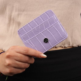 Zoozie Bags Billetera de Cuero Lila
